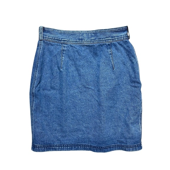 Vintage ARMANI JEANS Denim Wrap Skirt Size 8 - Picture 4 of 4